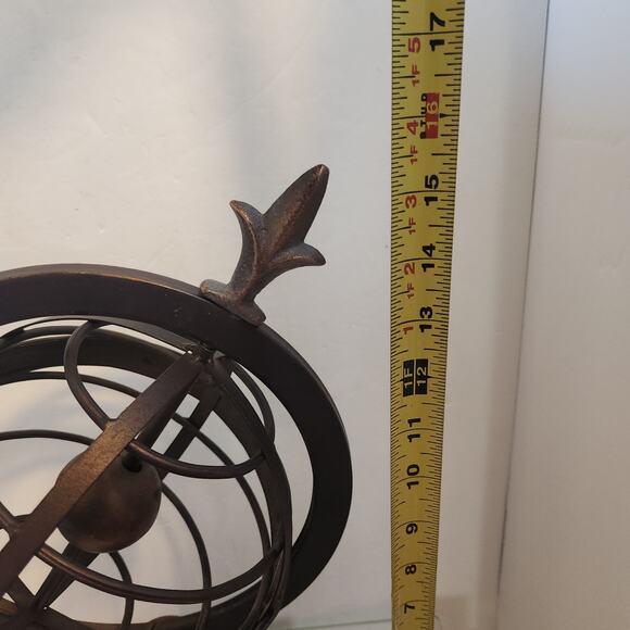 Metal Armillary Sphere 15.5" - Picture 3 of 7